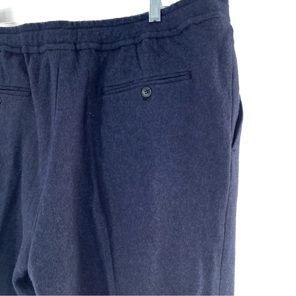 Gutteridge Men's Pure Wool Drawstring Trousers Navy Size IT 54 (US 38) NWT - Picture 10 of 14